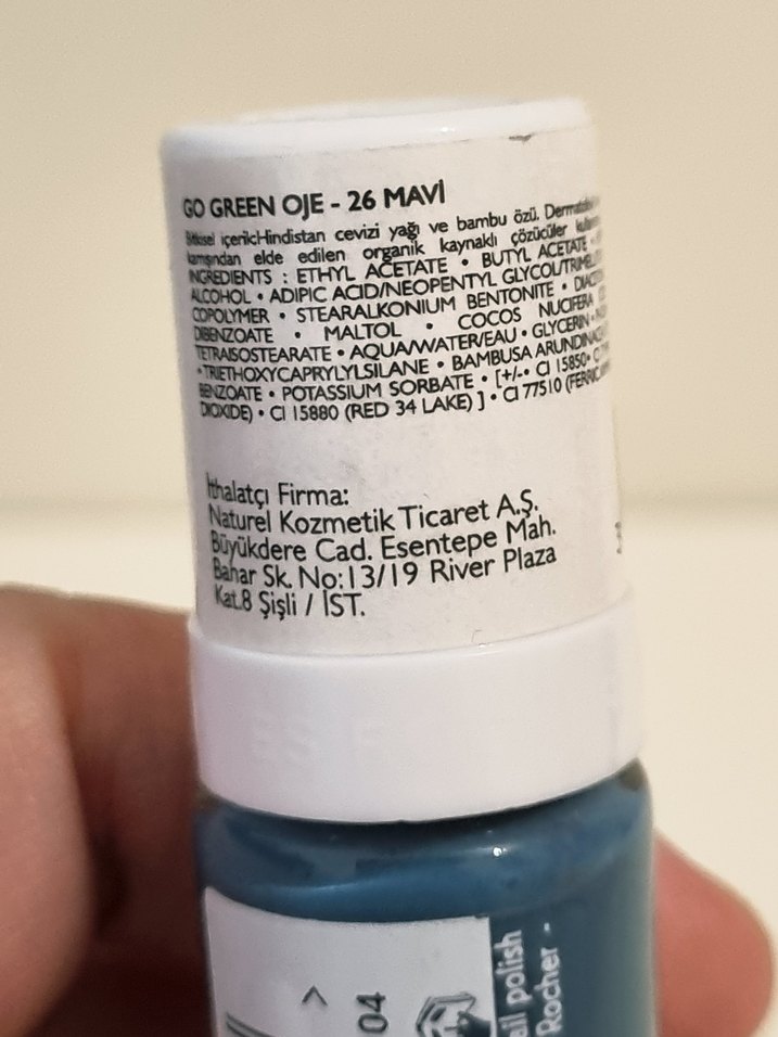 yves Rocher mavi  Oje - Go Green - Görsel 2