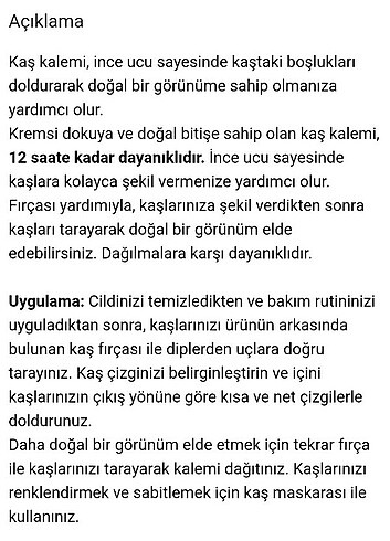 Beden YVES ROCHER KAŞ KALEMİ