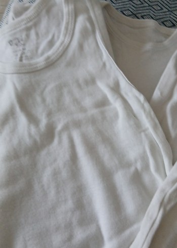 Beyaz Pamuklu Bebek Erkek Çıtçıtlı Body 4adet - Görsel 2