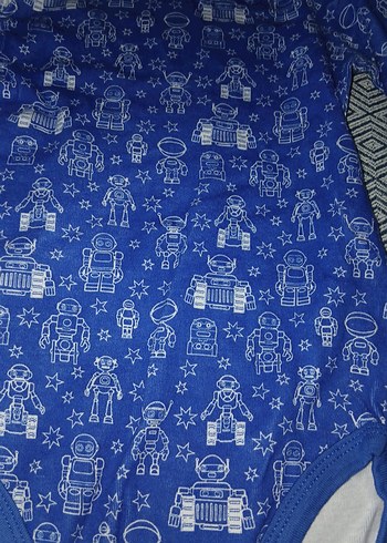 Mavi Uzun Kollu Bebek Body - Görsel 2