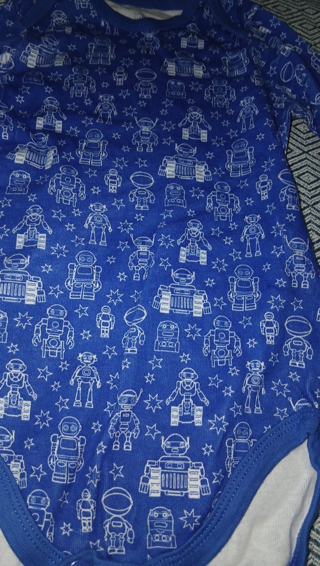 Mavi Uzun Kollu Bebek Body - Görsel 2