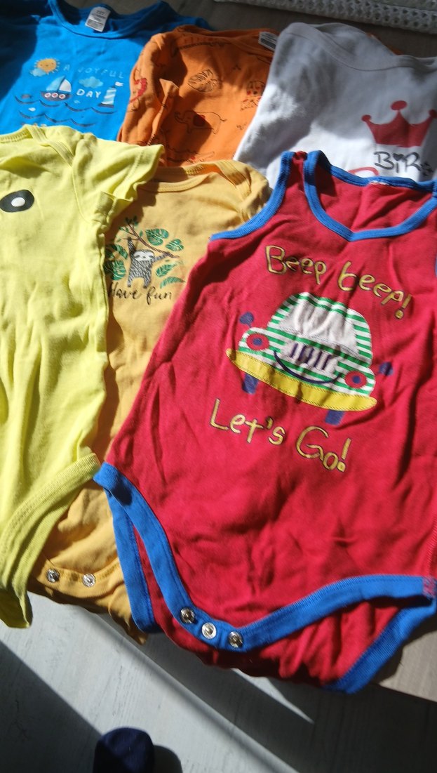 Çok Renkli Pamuklu Bebek Askısız Body 5 adet - Görsel 2