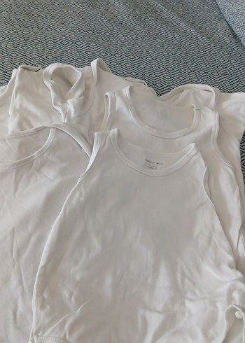 Beyaz Çocuk çıtçıtlı bady Seti 5adet 12/18 ay - Görsel 2