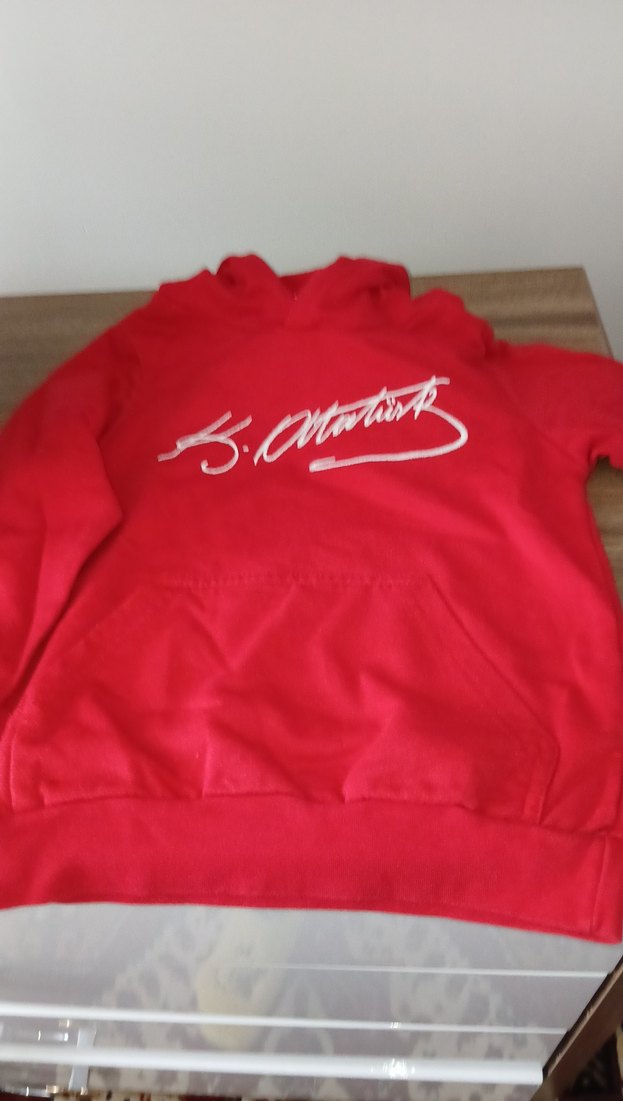 Çocuk Kırmızı Kapüşonlu  Sweatshirt - Görsel 3