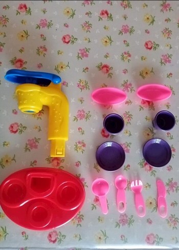 Renkli Plastik dondurma set