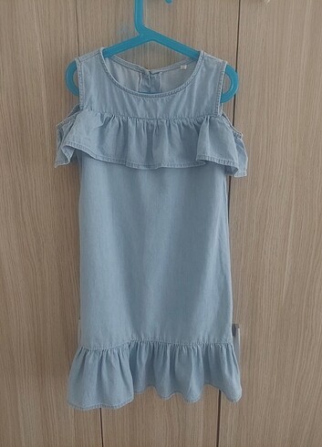 Denim kız çocuk elbisesi
