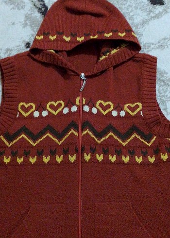 LC Waikiki örgülü Kapüşonlu Triko Kadın Yelek 38/40