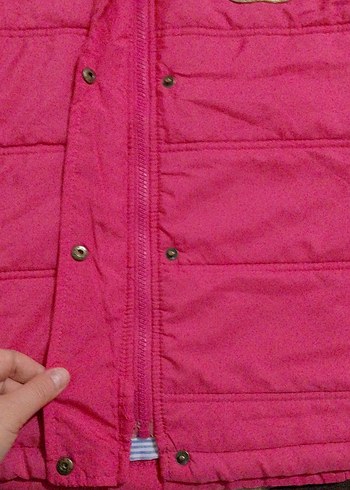 çit çit dugme ve fermarlı Pembe Yelek 38/40