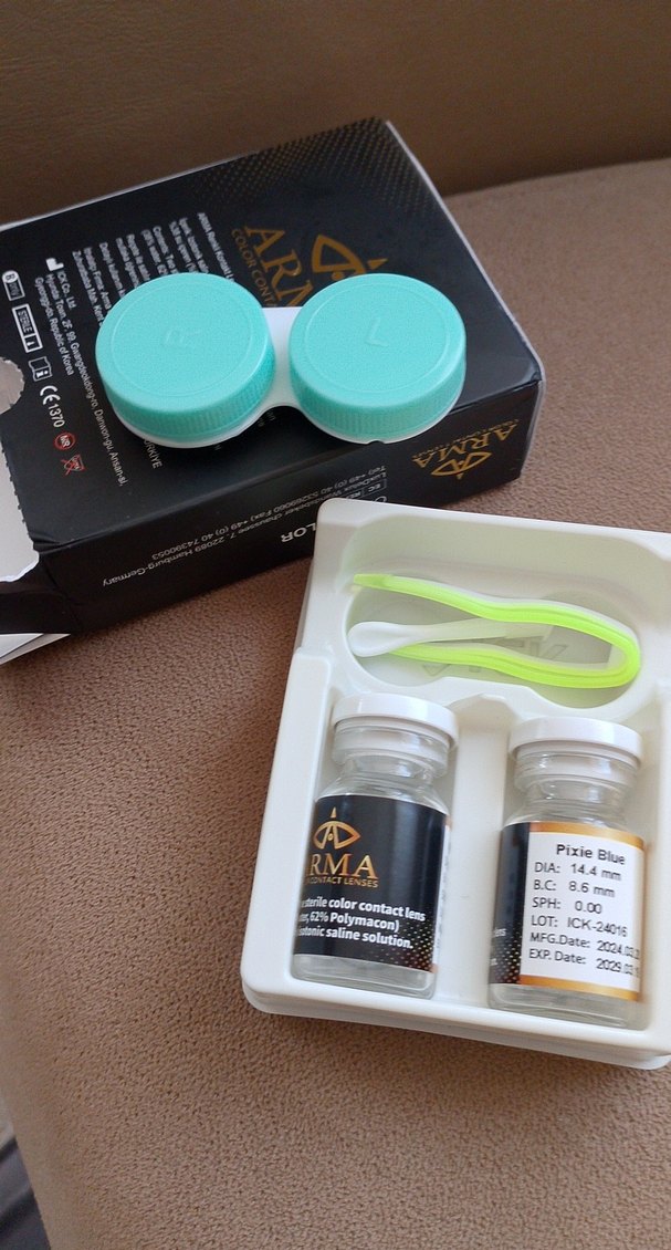 La bella PIXIE BLUE Kontakt Lens yeşil 
erzane den alındı 2029 - Görsel 4