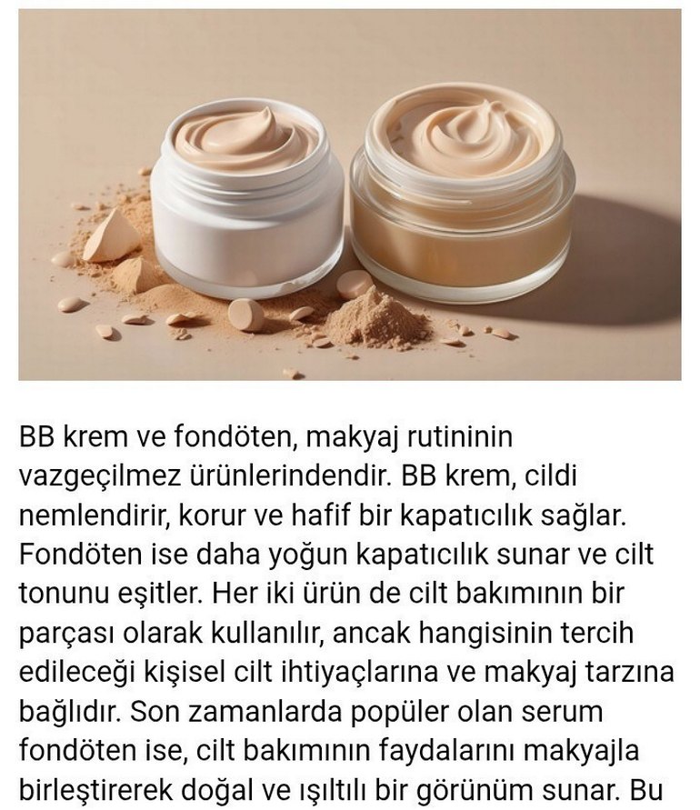 Doğal Bakım serum bb kremi gibi
fondöten 2 ton renk te - Görsel 3