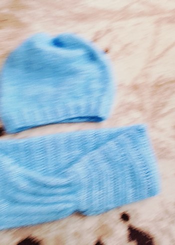 Mavi Örgü Bere ve Boyunluk Seti 2 li fiyat
parlak simli - Görsel 6