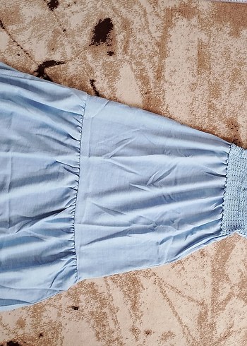 Mavi Örgü Askılı Mini Büstiyer - Görsel 6