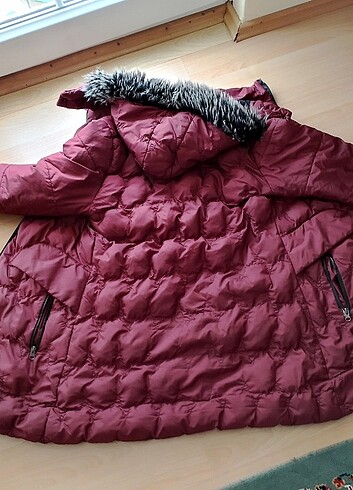 12-13 Yaş Beden bordo Renk Çocuk montu
