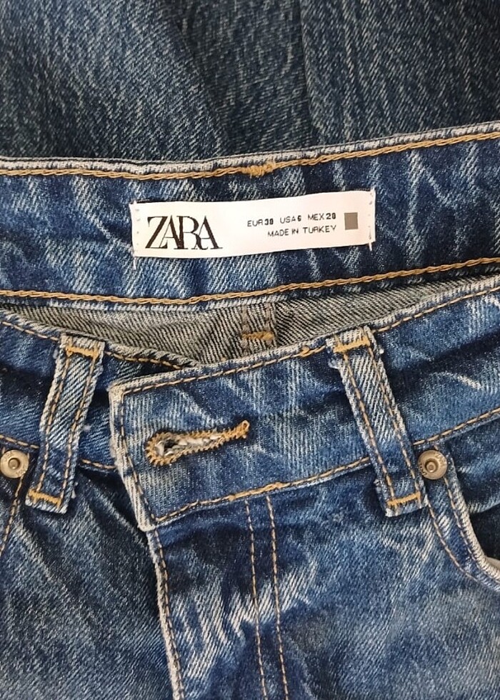 ZARA 1975 FULL LENGTH STRAIGHT JEAN - Görsel 4