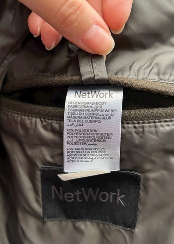 NETWORK Haki Midi Yün karışımlı Erkek Kaban - Görsel 8