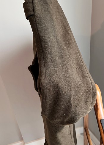 NETWORK Haki Midi Yün karışımlı Erkek Kaban - Görsel 12