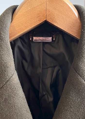 NETWORK Haki Midi Yün karışımlı Erkek Kaban - Görsel 3