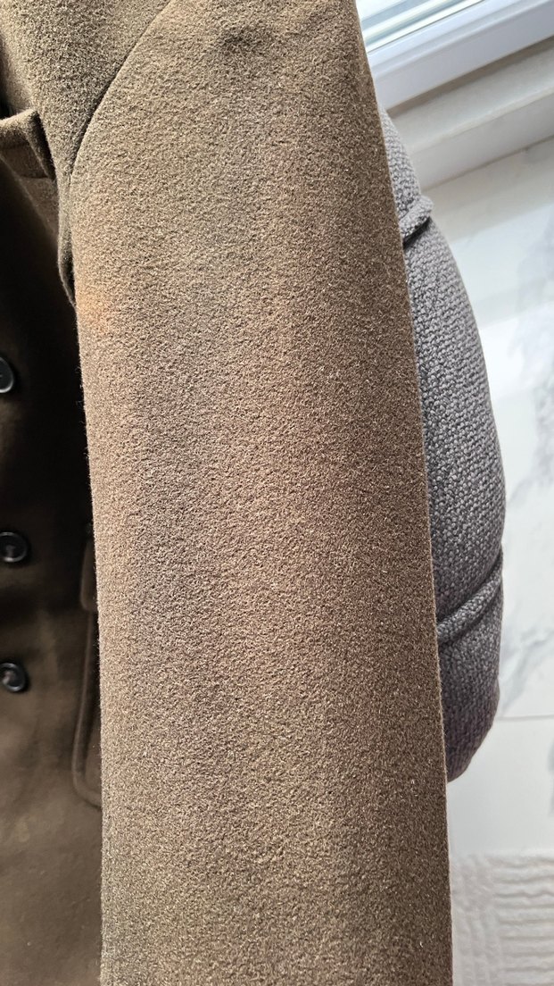 NETWORK Haki Midi Yün karışımlı Erkek Kaban - Görsel 5