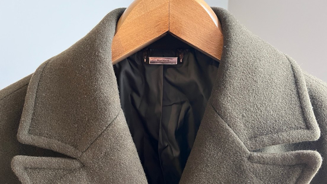 NETWORK Haki Midi Yün karışımlı Erkek Kaban - Görsel 3
