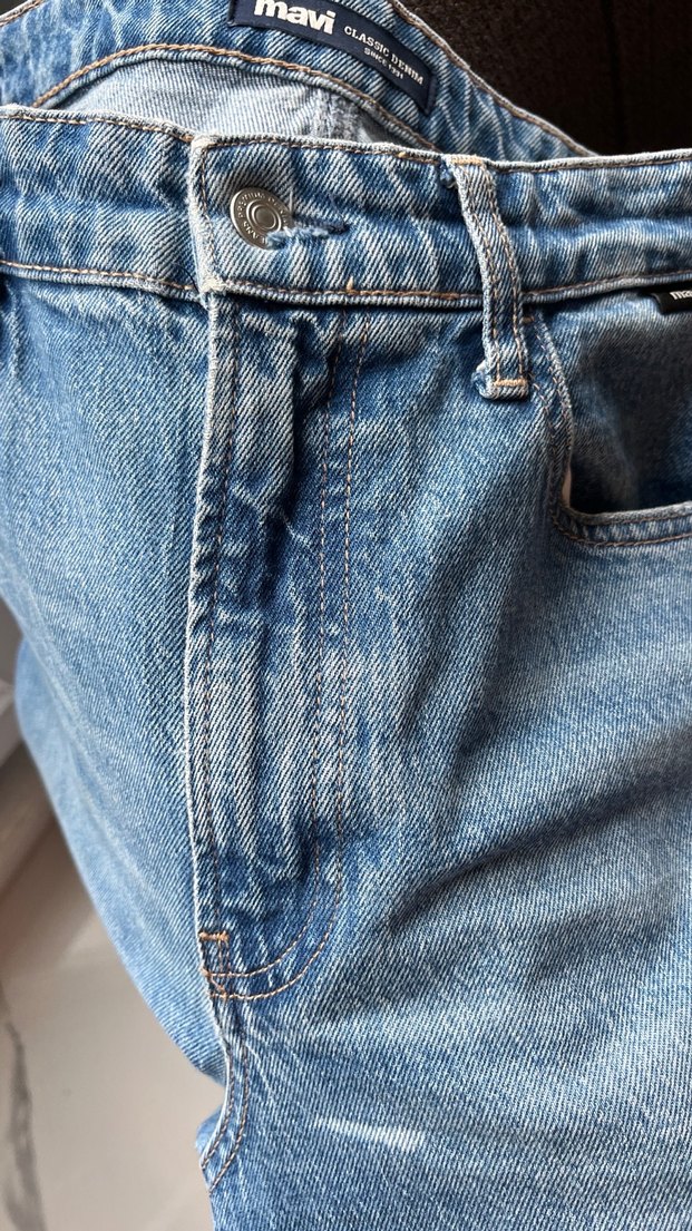 Mavi SKY model high-rise mom-straight jean - Görsel 3