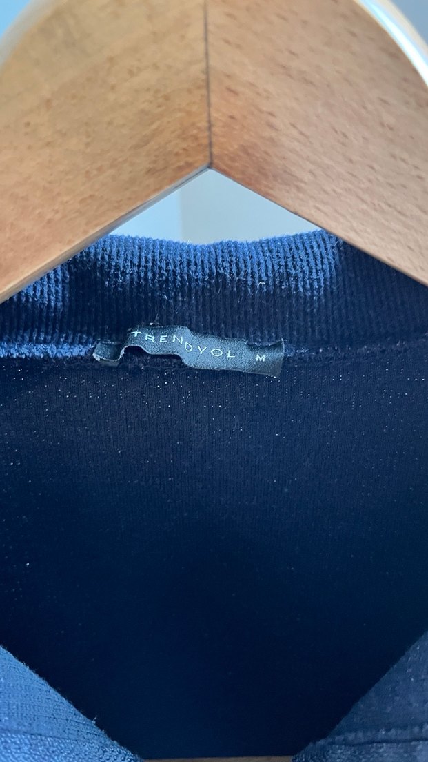 Lacivert Fermuarlı Kadın Sweatshirt - Görsel 3