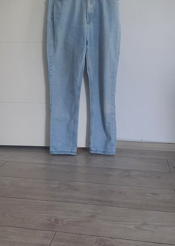 Mavi Rahat Kesim Midi Boy Kadın Kot Pantolon