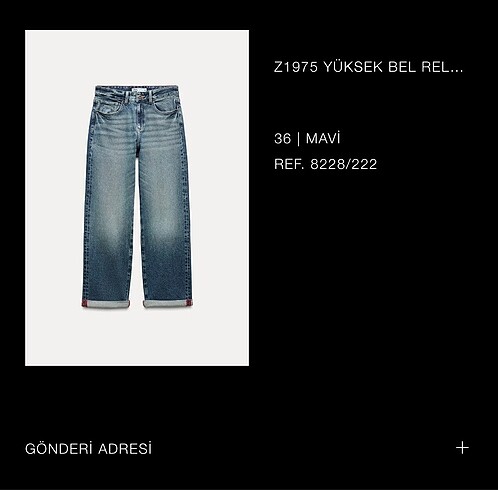Zara Zara Jean