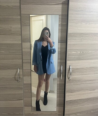 Buz mavisi blazer