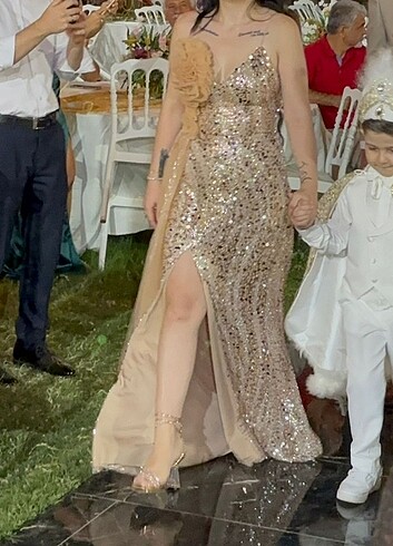 Taşlı abiye