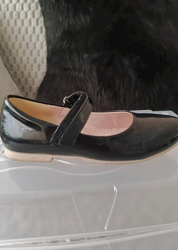 Kız Çocuk Siyah Tokalı Babet Ayakkabı - Görsel 2