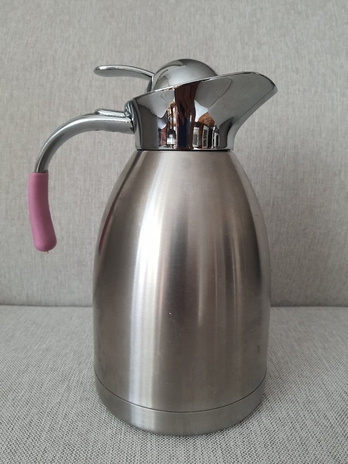 Sıcak soguk 1.5 litrelik Gri Çelik Çaydanlık - Görsel 3