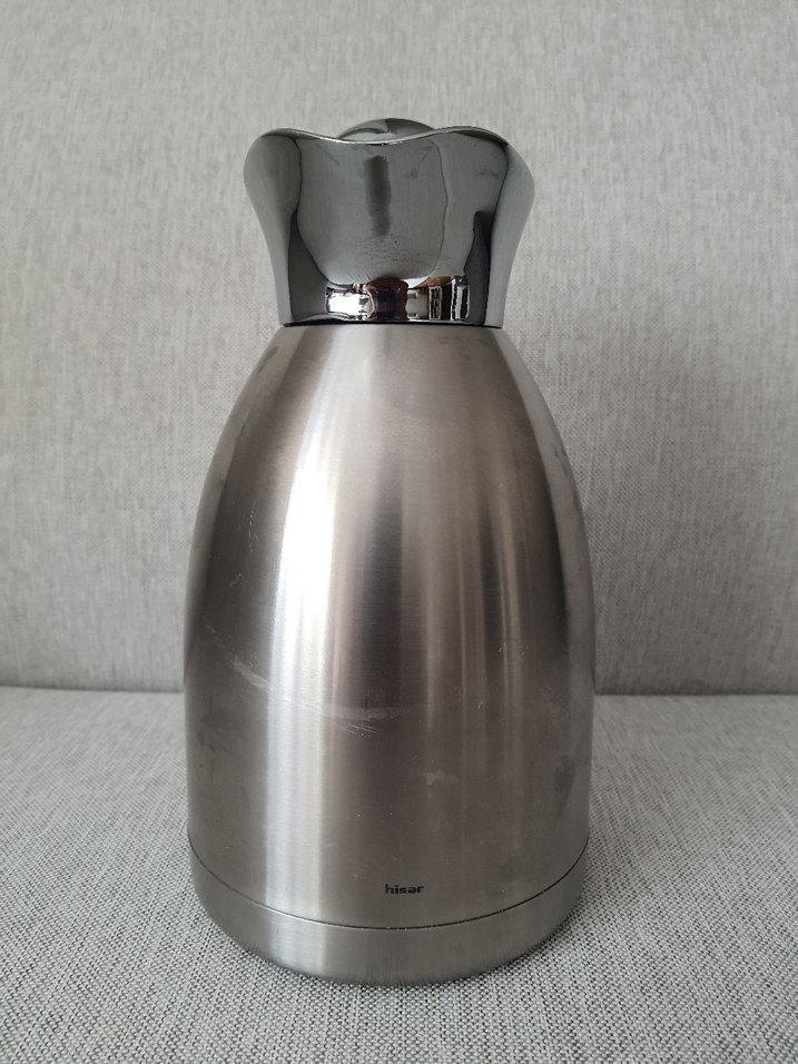 Sıcak soguk 1.5 litrelik Gri Çelik Çaydanlık - Görsel 2