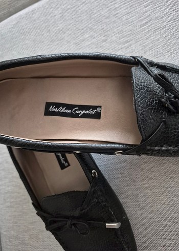 36 numara Siyah Deri Ayakkabı - Görsel 3