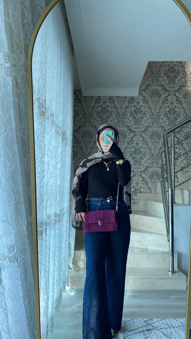 Mor Örgü Bel Detaylı Kadın Çanta - Görsel 5