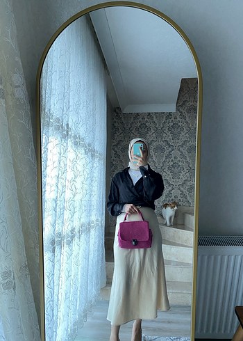 Pembe Bağlamalı Desenli Kadın Çanta - Görsel 3