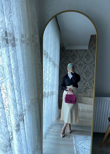 Pembe Bağlamalı Desenli Kadın Çanta - Görsel 2