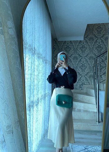 Turkuaz Kadın Çapraz Çanta - Görsel 5