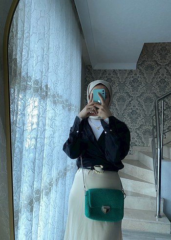 Turkuaz Kadın Çapraz Çanta - Görsel 3