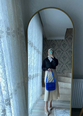 Günlük Kullanıma Uygun Kadın Mavi Çapraz Çanta - Görsel 8