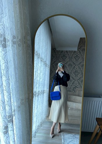 Günlük Kullanıma Uygun Kadın Mavi Çapraz Çanta - Görsel 4