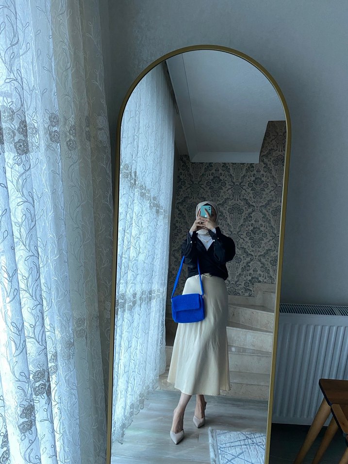 Günlük Kullanıma Uygun Kadın Mavi Çapraz Çanta - Görsel 4