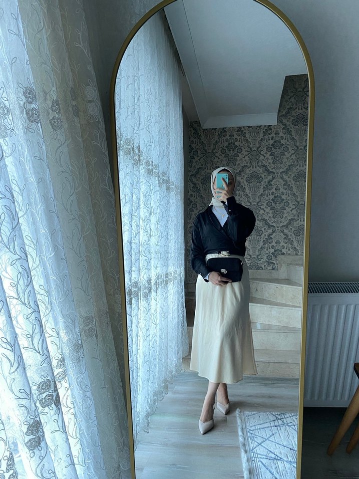 Siyah örme çanta - Görsel 5