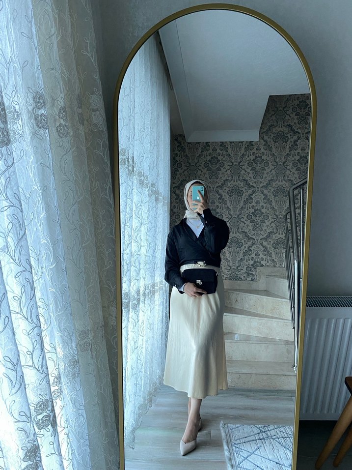 Siyah örme çanta - Görsel 3