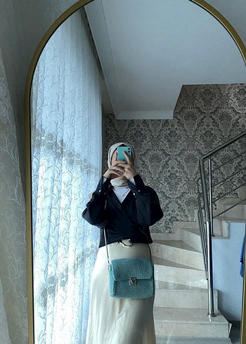 Şeffaf Mavi Tie-Dye Kadın Çapraz Çanta - Görsel 2