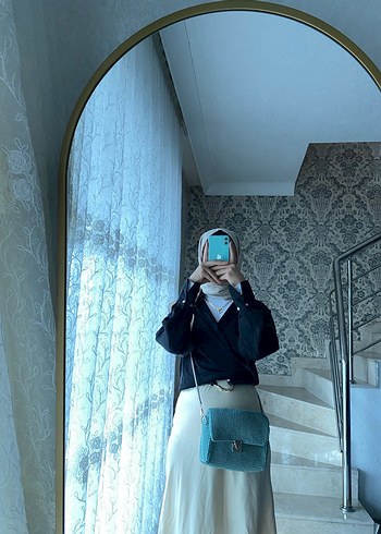 Şeffaf Mavi Tie-Dye Kadın Çapraz Çanta - Görsel 7