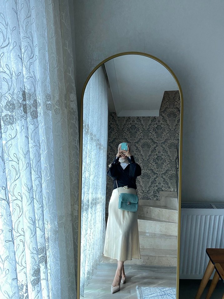 Şeffaf Mavi Tie-Dye Kadın Çapraz Çanta - Görsel 5