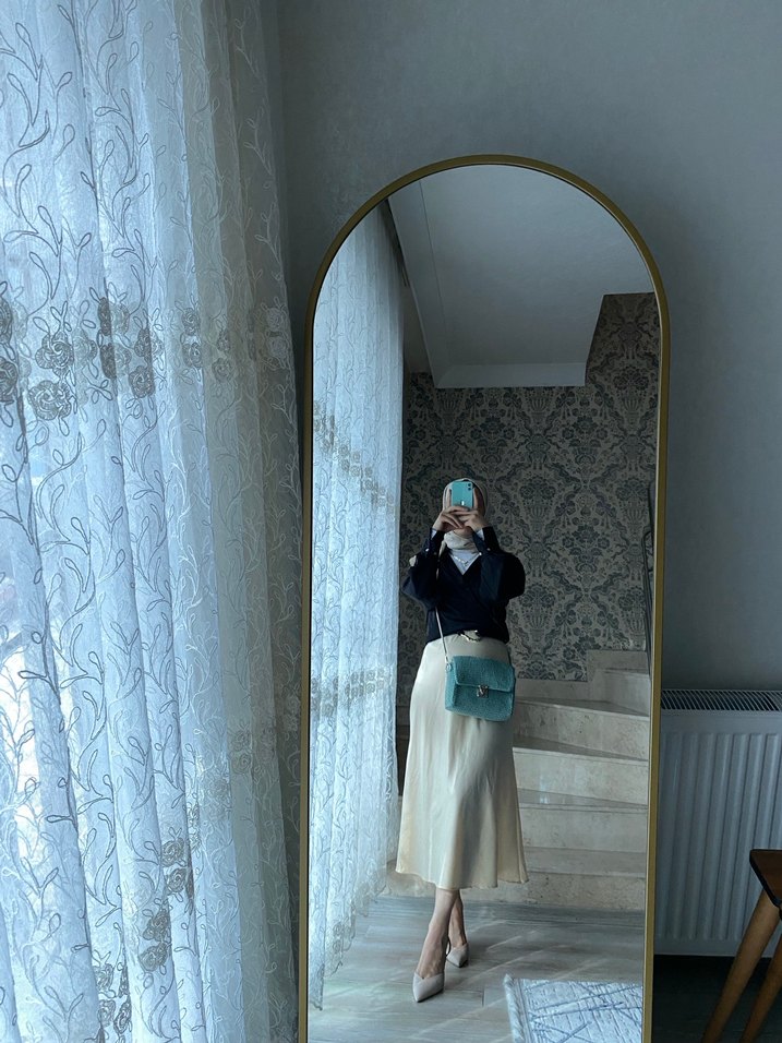 Şeffaf Mavi Tie-Dye Kadın Çapraz Çanta - Görsel 4