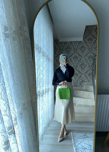 Yeşil Örgü Kadın Çanta - Görsel 2