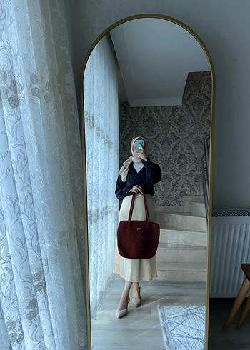 Bordo Kadın Günlük Omuz Çantası - Görsel 5