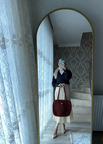 Bordo Kadın Günlük Omuz Çantası - Görsel 3